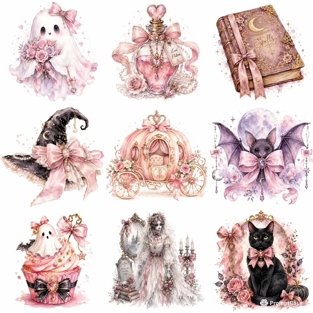 Coquette Halloween Art Kits