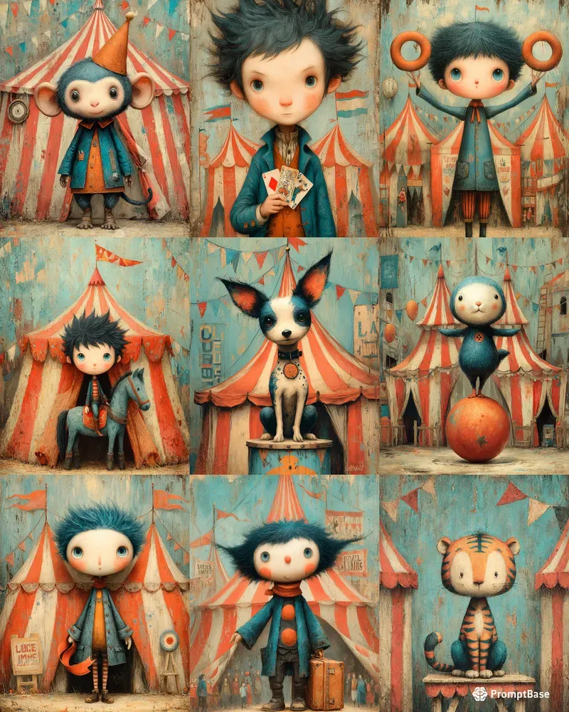 Timeless Vintage Circus Charms