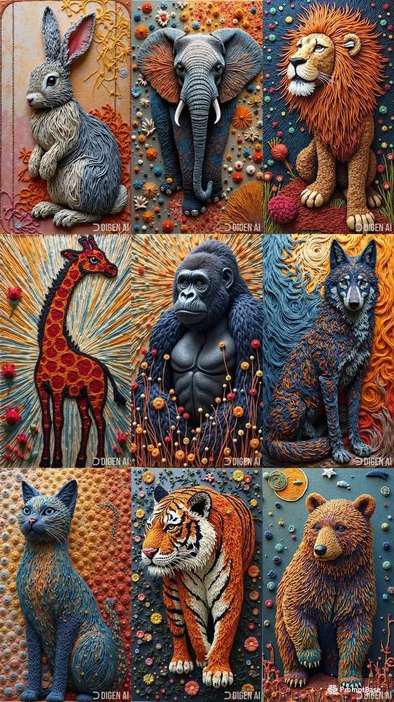 Woven Motion Animals