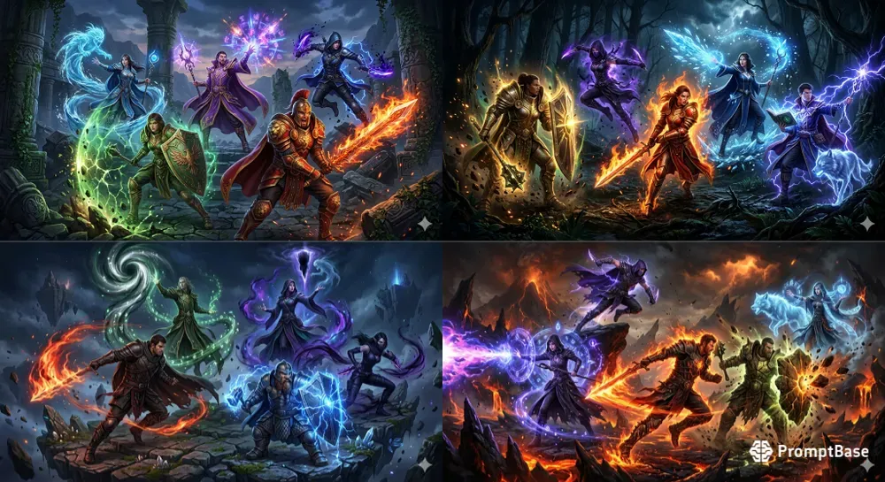 Epic 5class RPG Team Generator