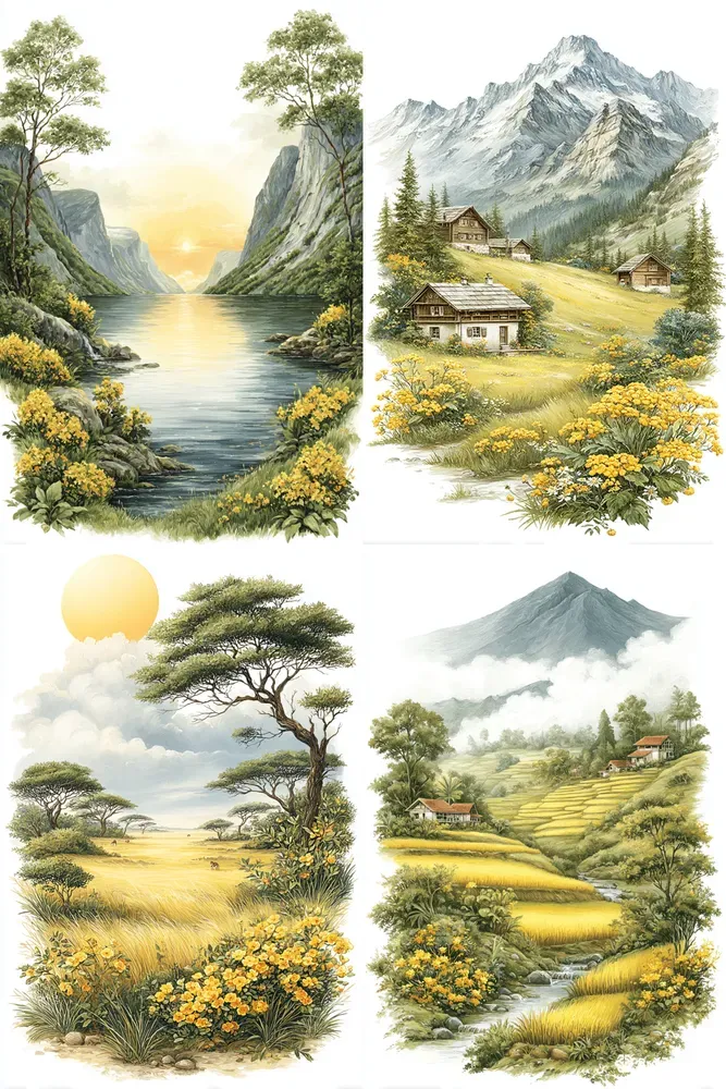 Vivid Summer Landscapes