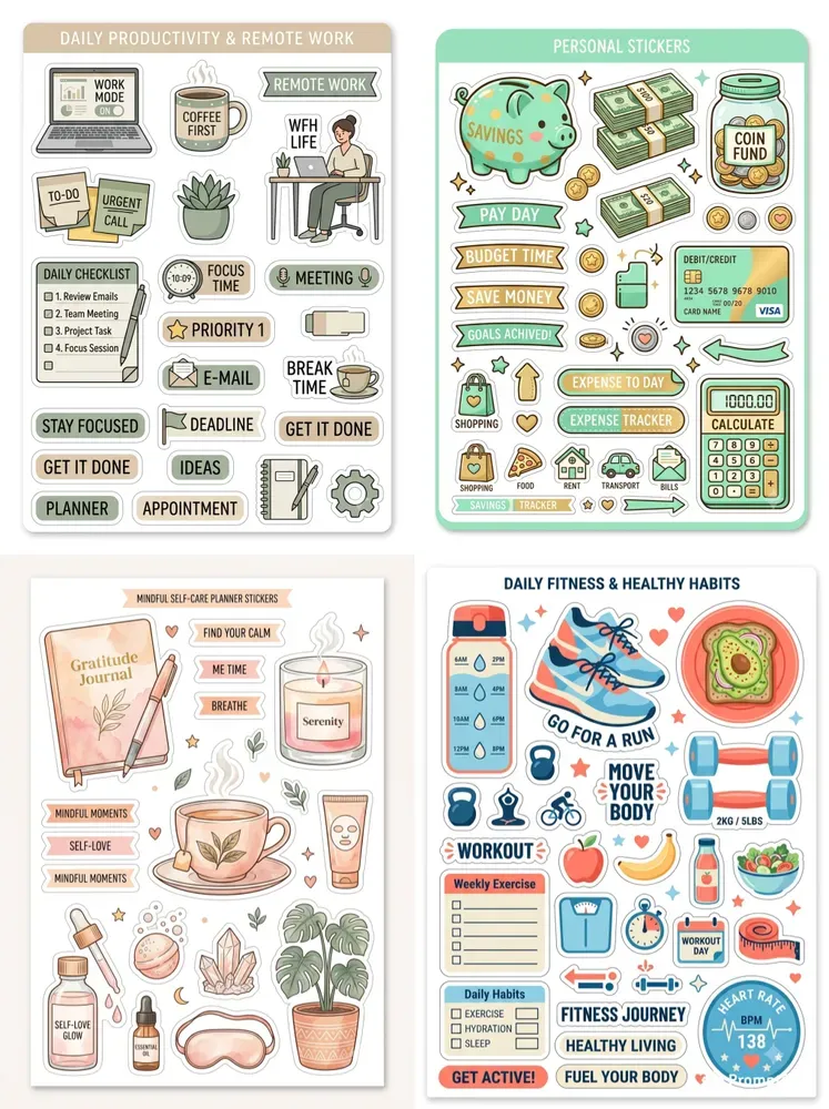 Digital Planner Sticker Pack Generator