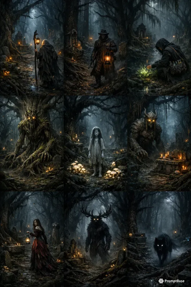 Gothic Dark Forest Generator