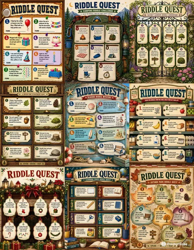 Riddle Quest Scavenger Hunt Generator