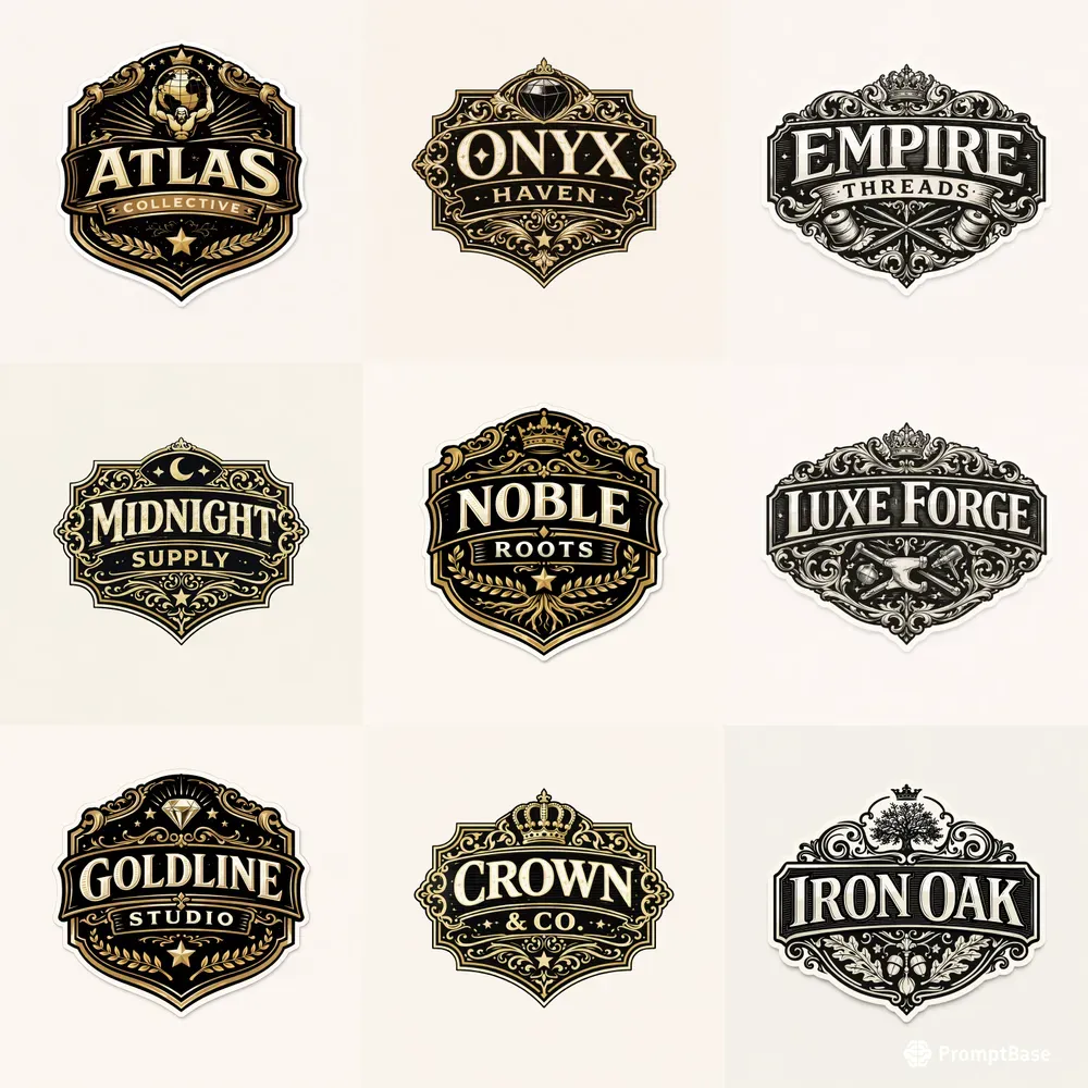 Luxury Vintage Emblem Logo Generator