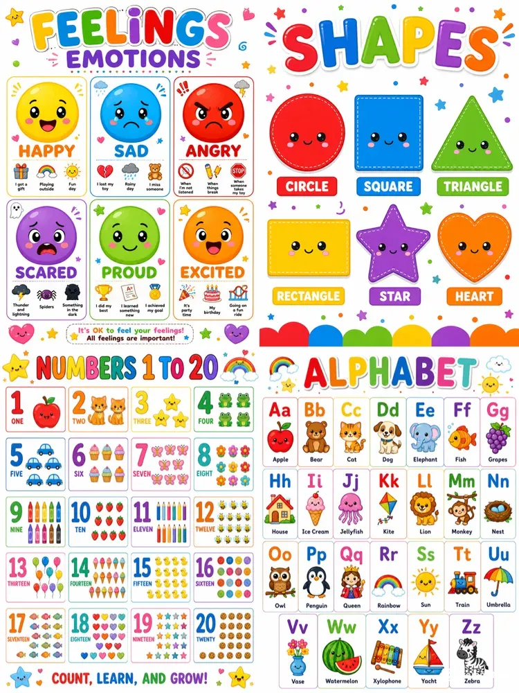 Preschool Educational Learning Posters