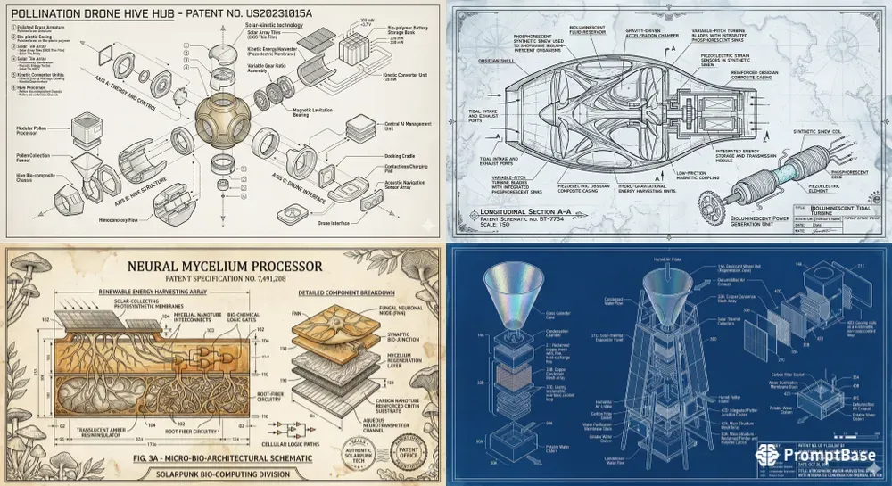 Solarpunk Patent Schematic Engines