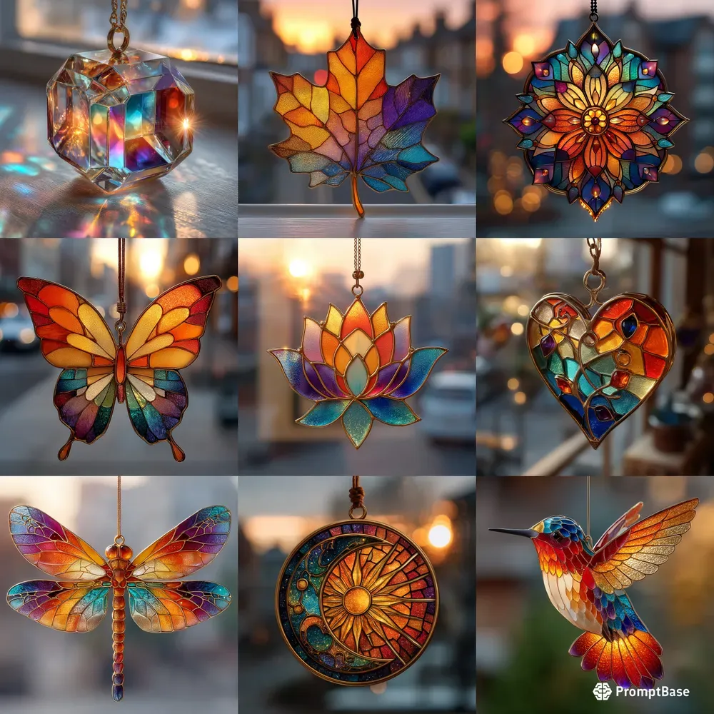 Radiant Glass Light Reflections