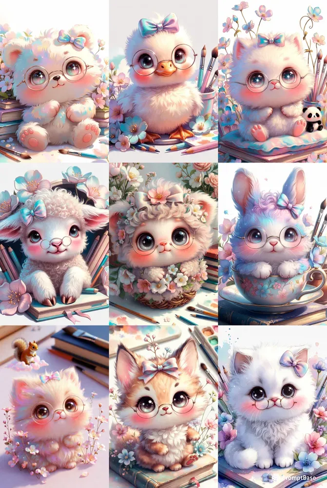 Whimsical Pastel Storybook Sitting Poses
