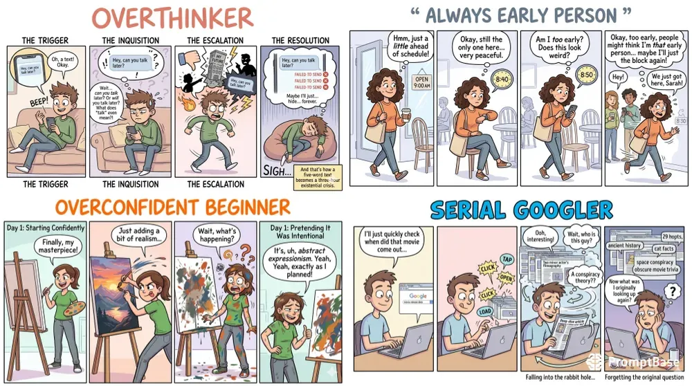Viral Personality Comic Strips