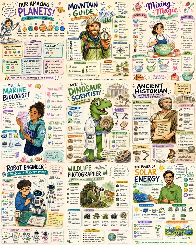 Whimsical Career Posters