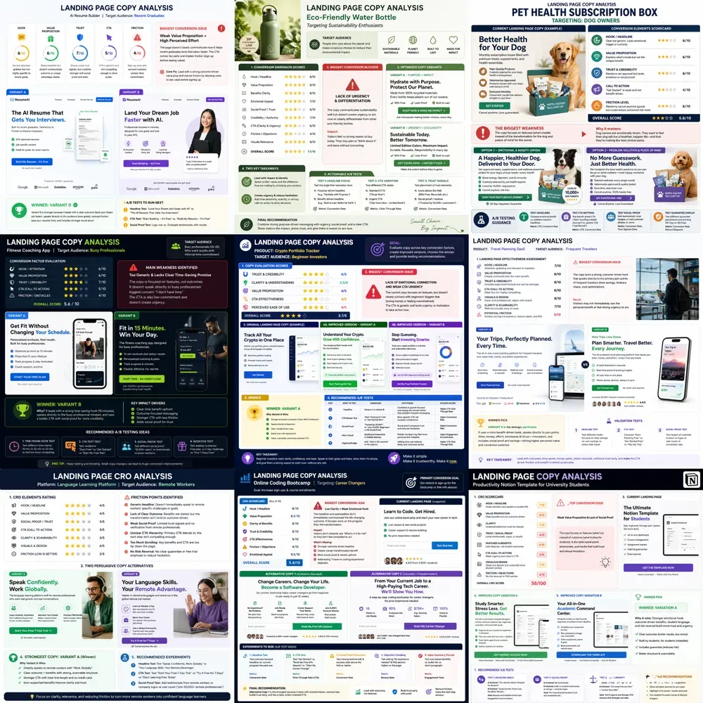 Landing Page Cro Evolution Generator