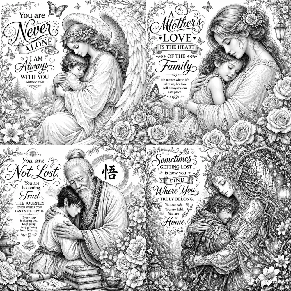 Emotional Hug Illustrations