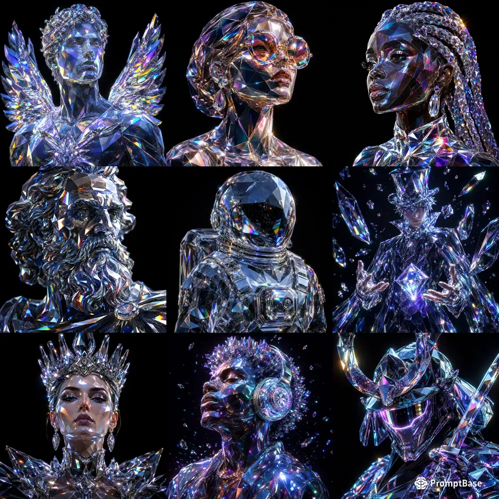 Prismatic Crystal Portrait Creators