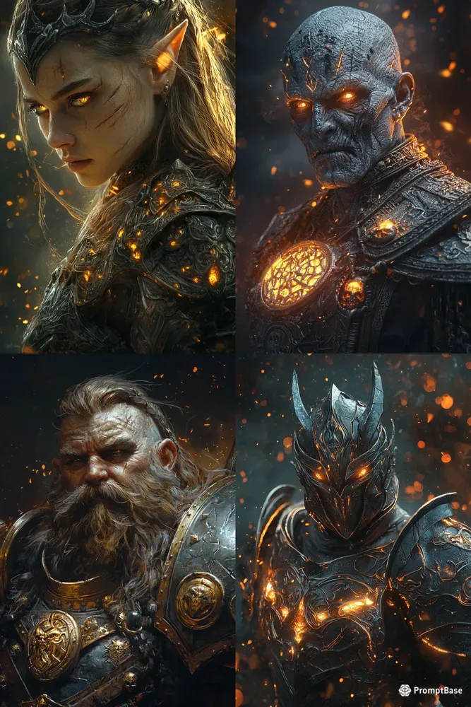 Fantasy Elf Warrior Cinematic RPG Art