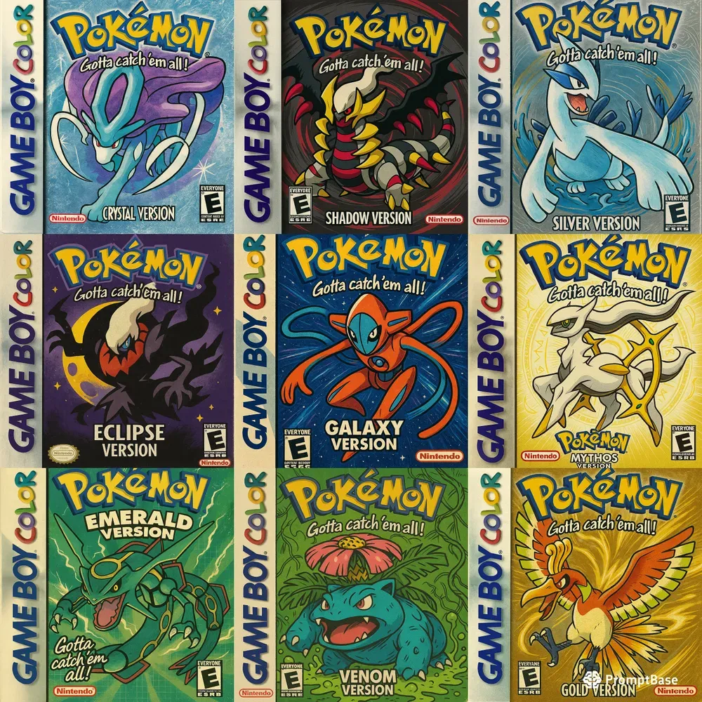 Pokemon Game Boy Color Covers