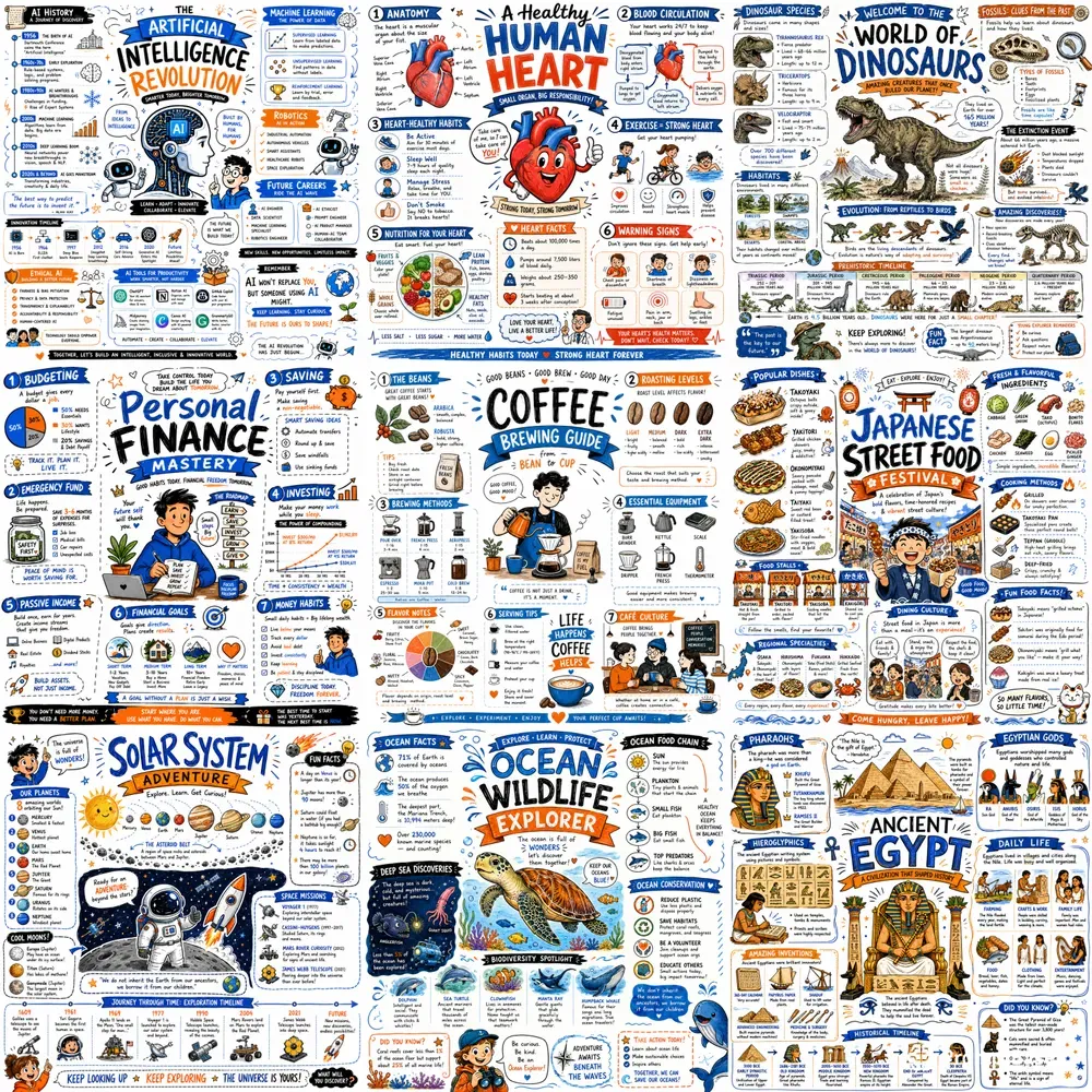 Premium Doodle Infographic Packs
