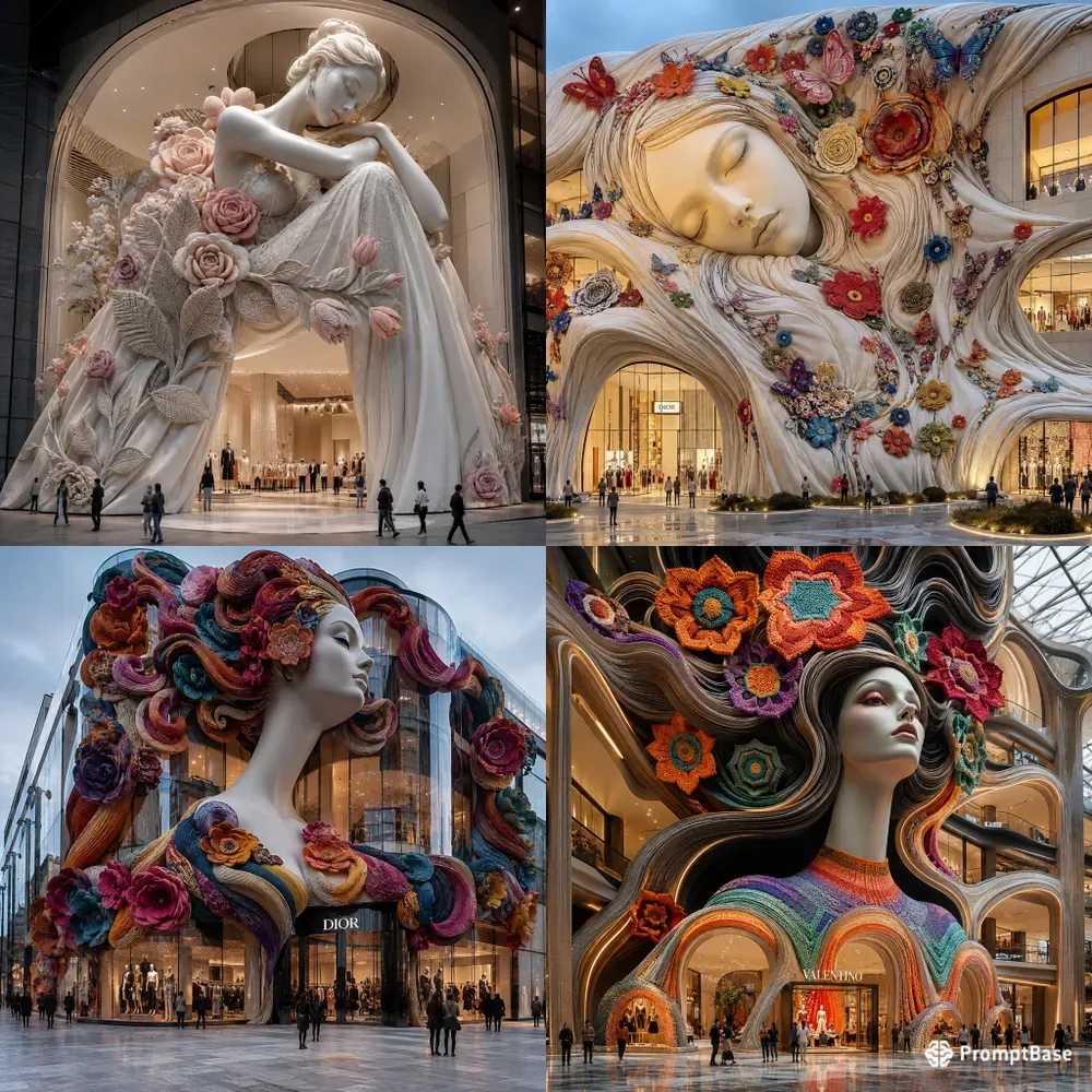 Surreal Textile Fashion Facades