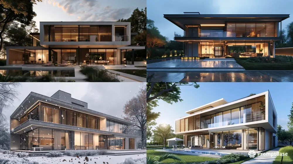 Modern Minimalist Villa Architecture