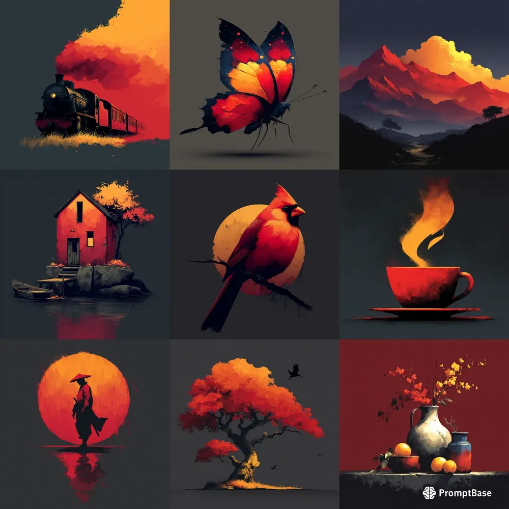 Gouache Ember Glow Concept Art