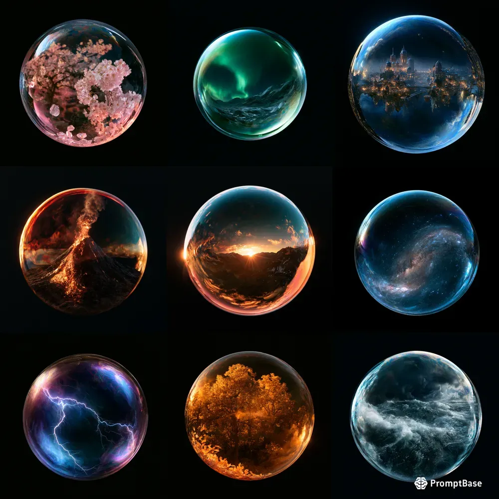 Soap Bubble World Art Generator