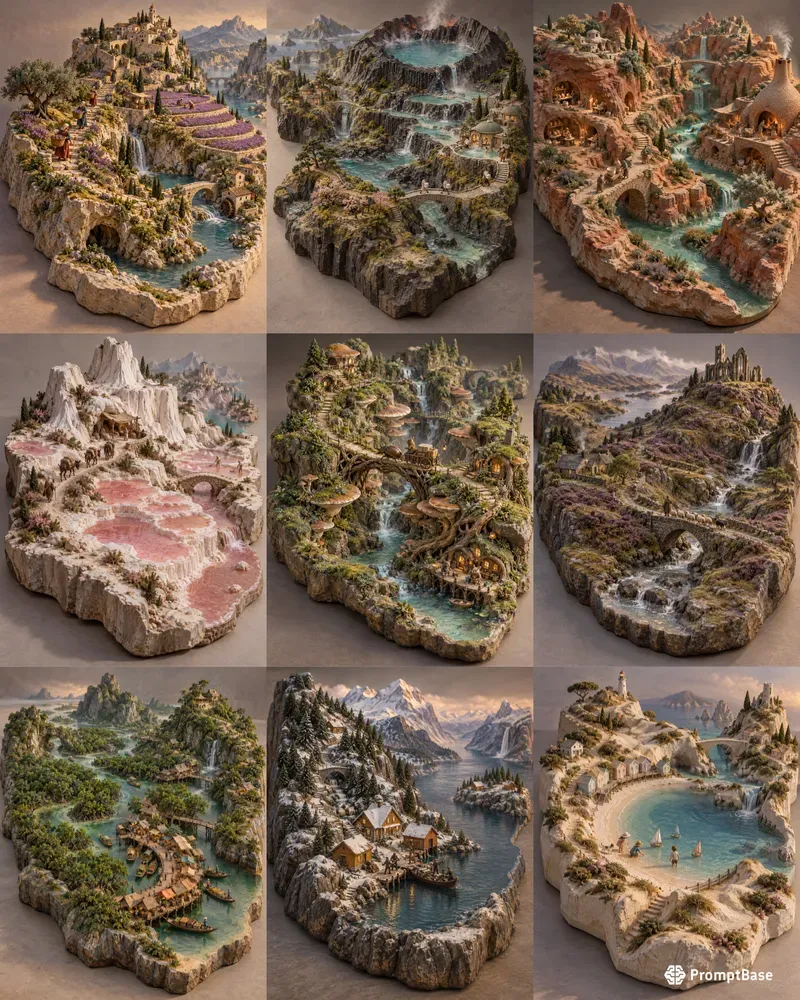 Sculpted Fantasy Terrain Stories