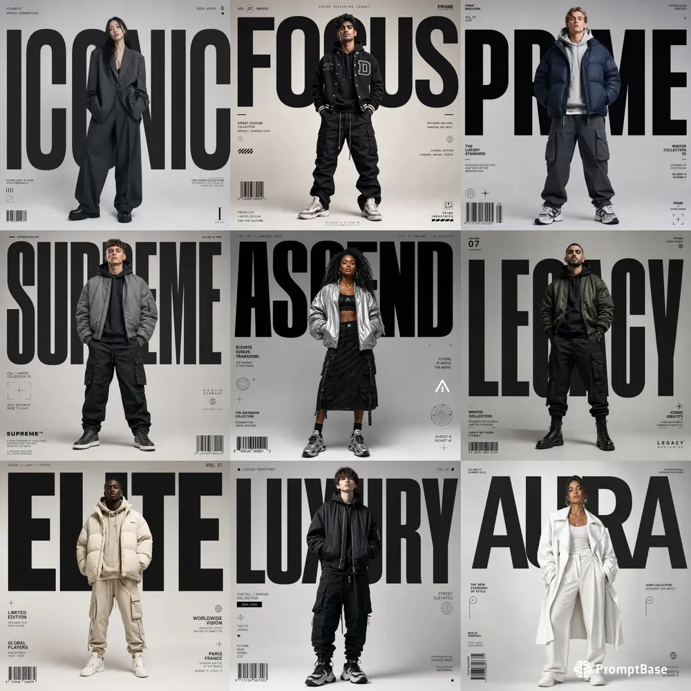 Luxury Streetwear Cover Templates