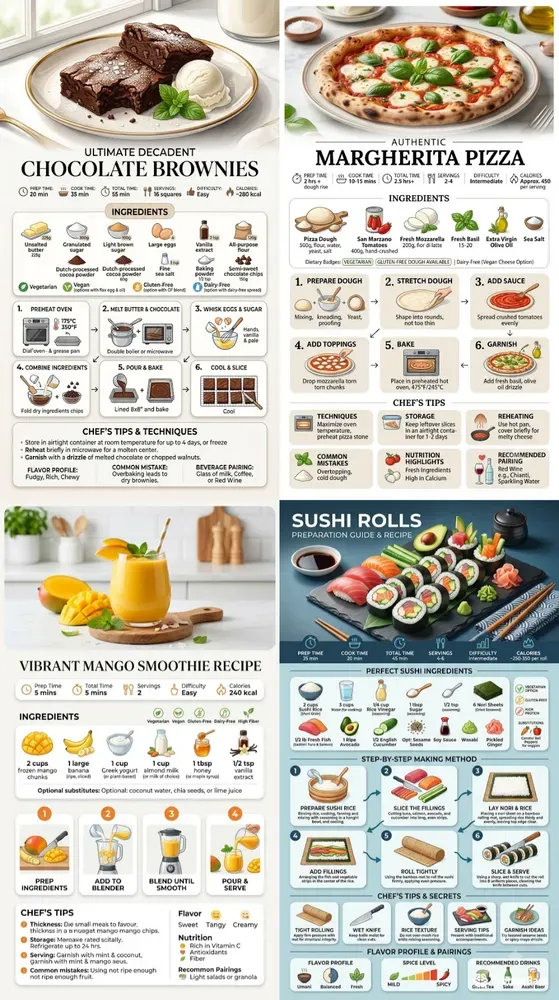 Premium Recipe Infographics