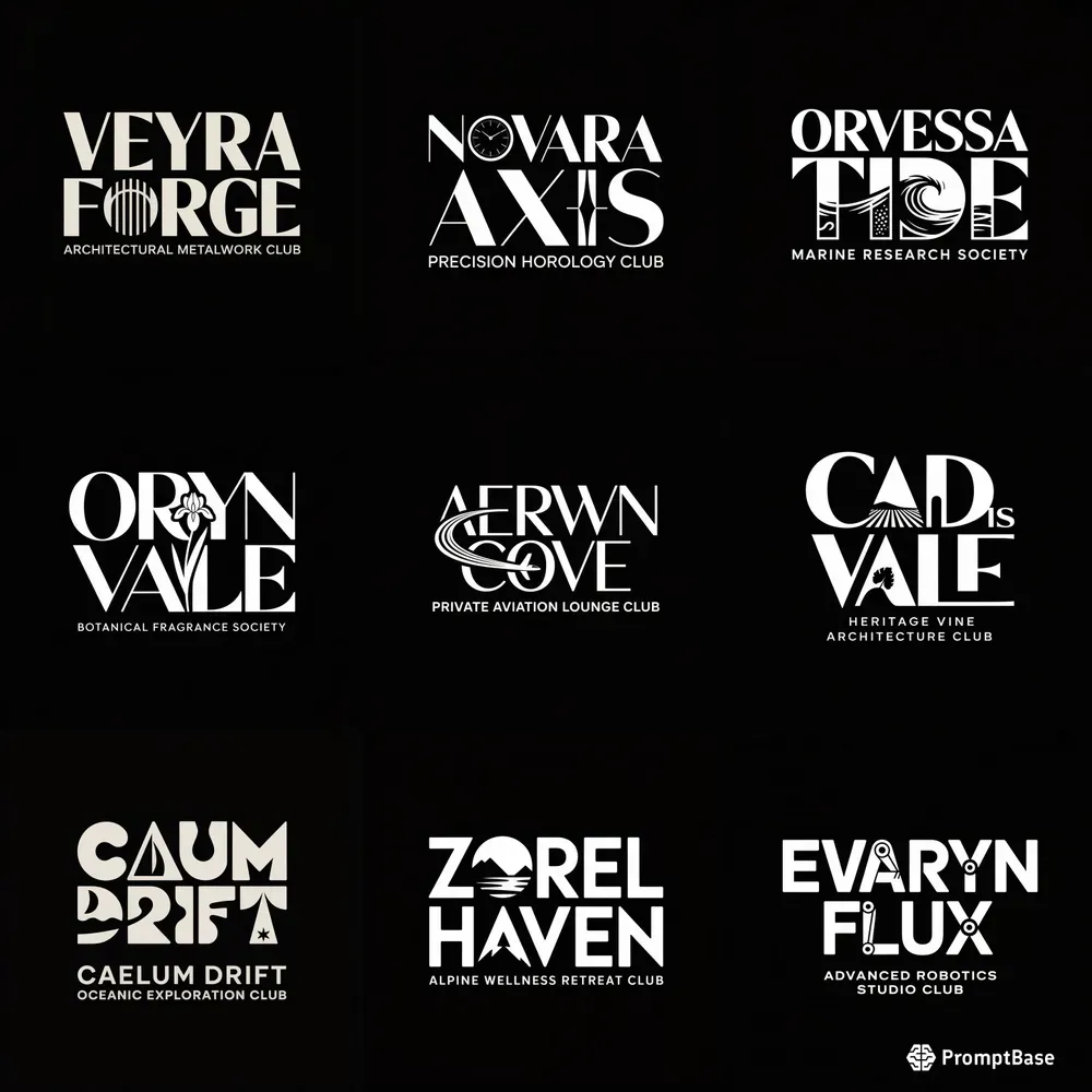 High End Minimal Logo Blueprints