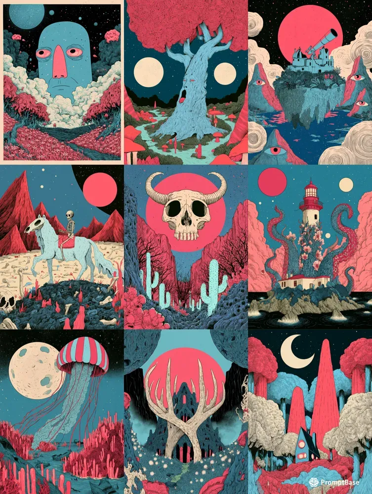 Psychedelic Fantasy Worlds