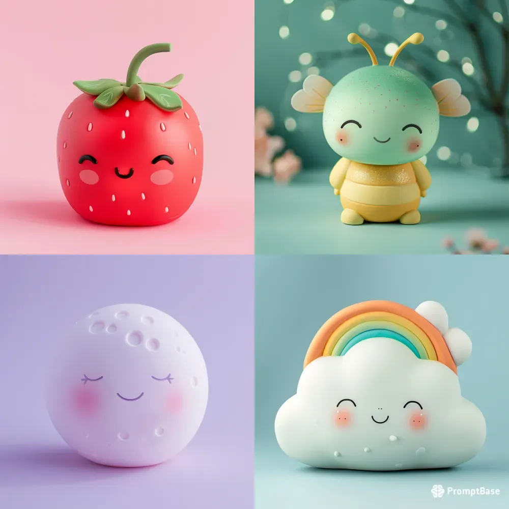 Cute 3D Puffy Vinyl Character Collections