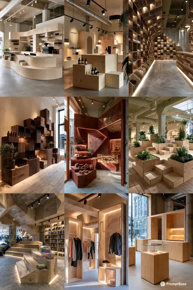 Modular Plywood Retail Popups