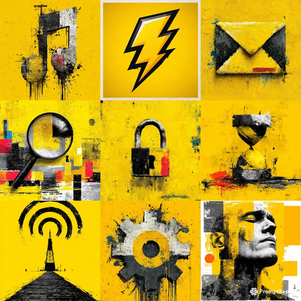 Brutalist Digital Symbol Icons