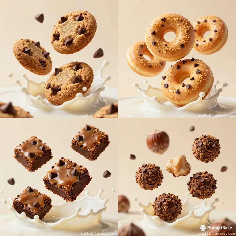 Floating Dessert Splashes