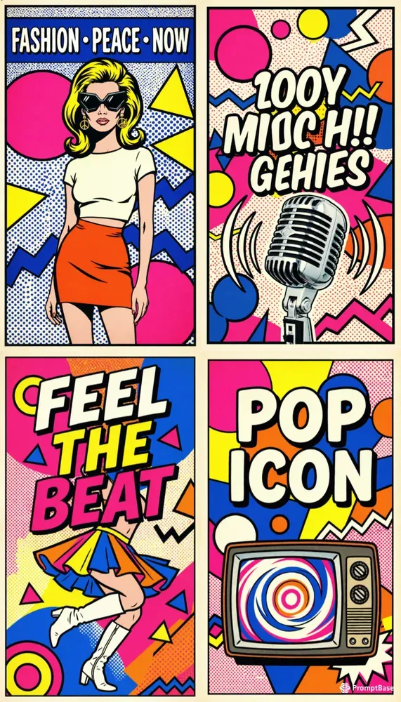 60s Pop Art Quote Posters