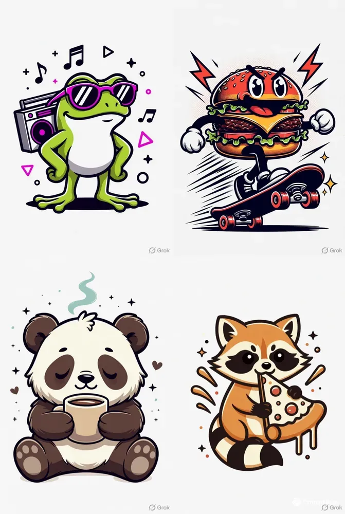 Cute Character Tshirt Designs