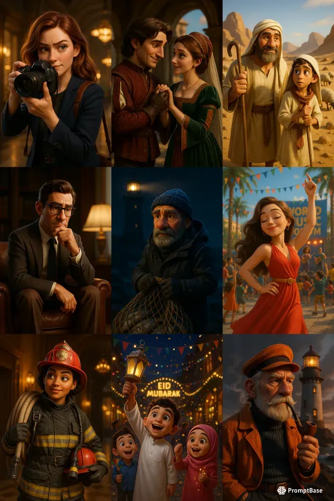 Dynamic 3D Cinematic Character Designs
