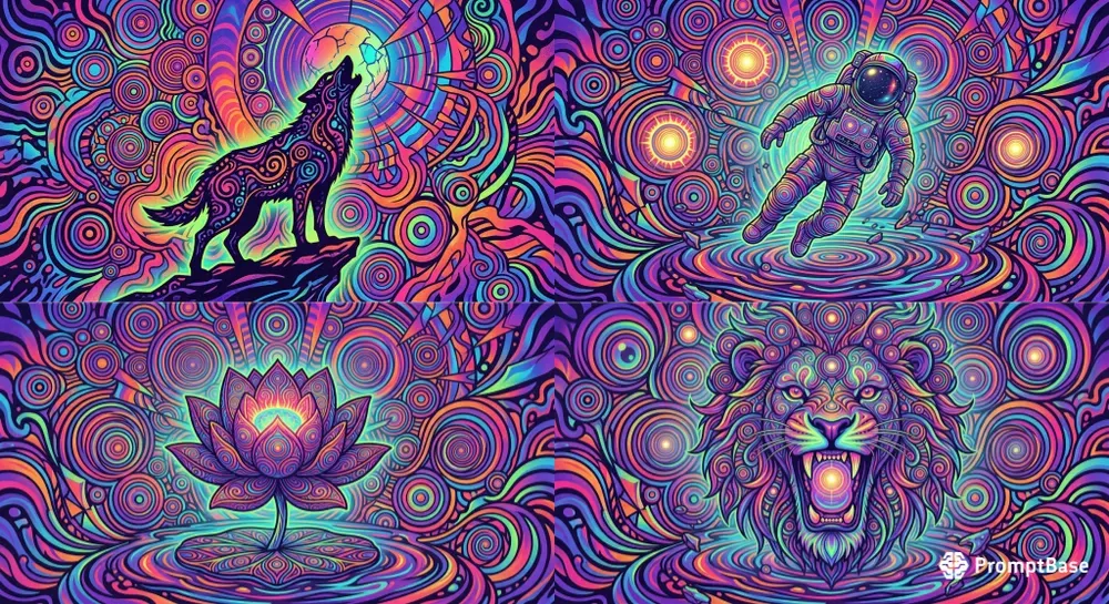 Psychedelic Retro Poster Art