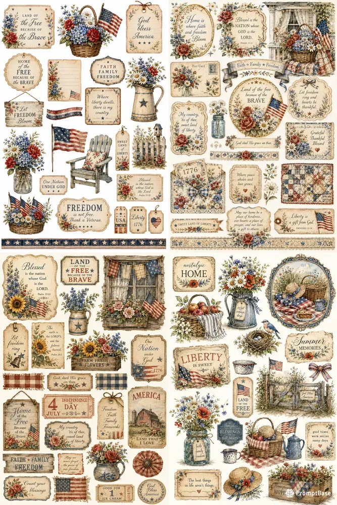 Vintage Americana Florals