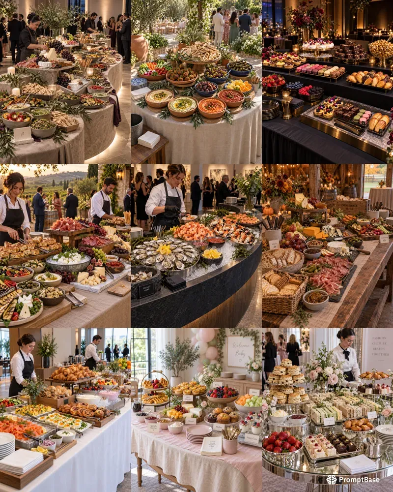 Grazing Table Catered Food Displays