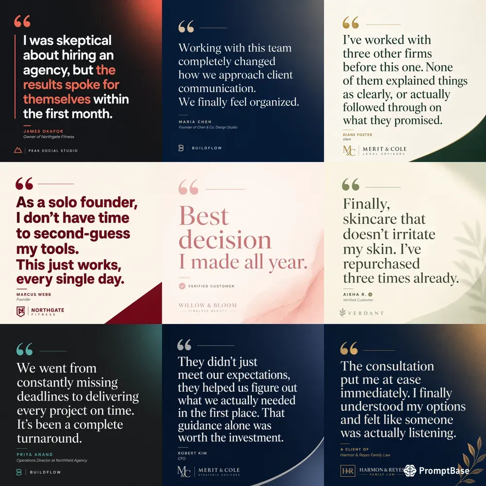Testimonial Quote Card Generator