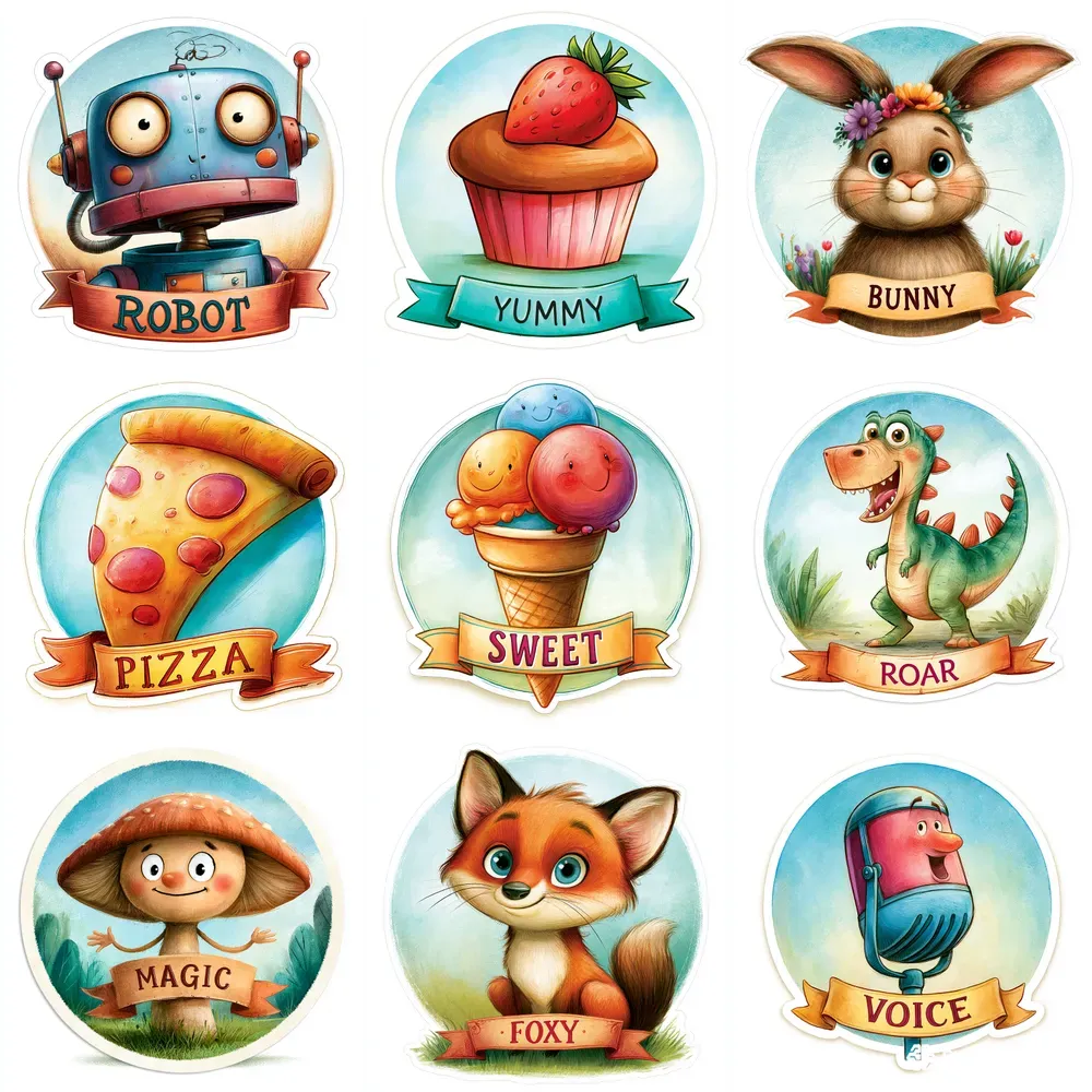 Cute Premium Emblem Stickers