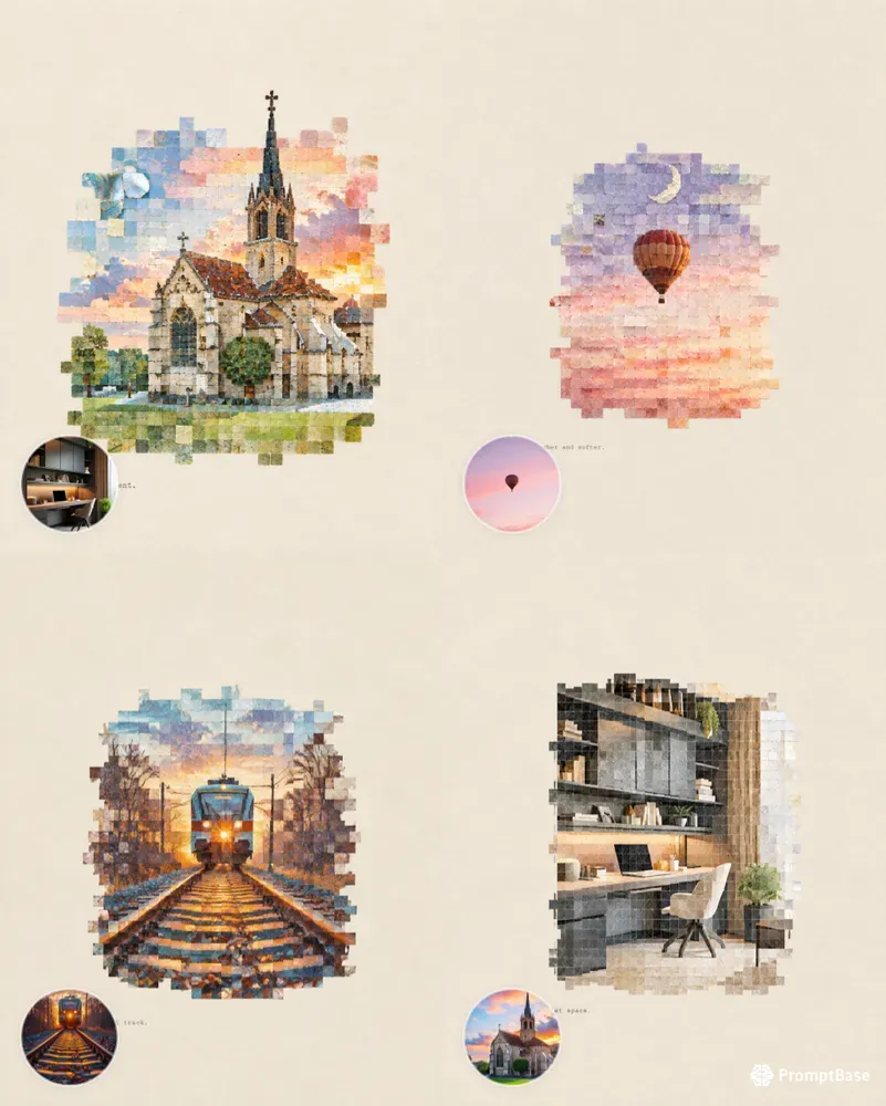 Photos To Shell Mosaic Art