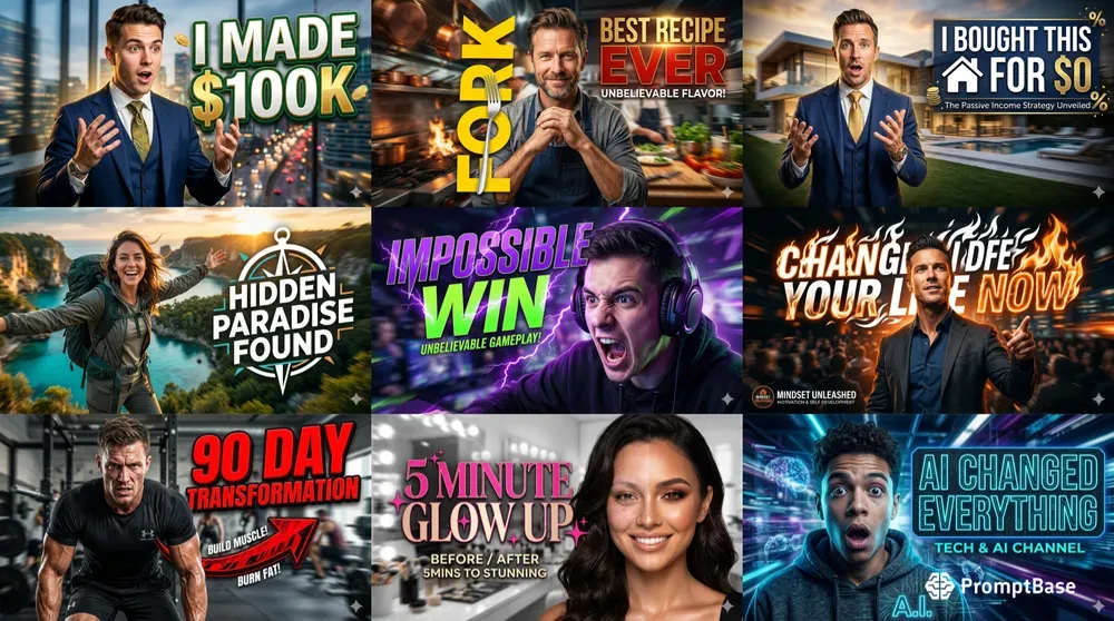 Viral YouTube Thumbnail Creator Packs