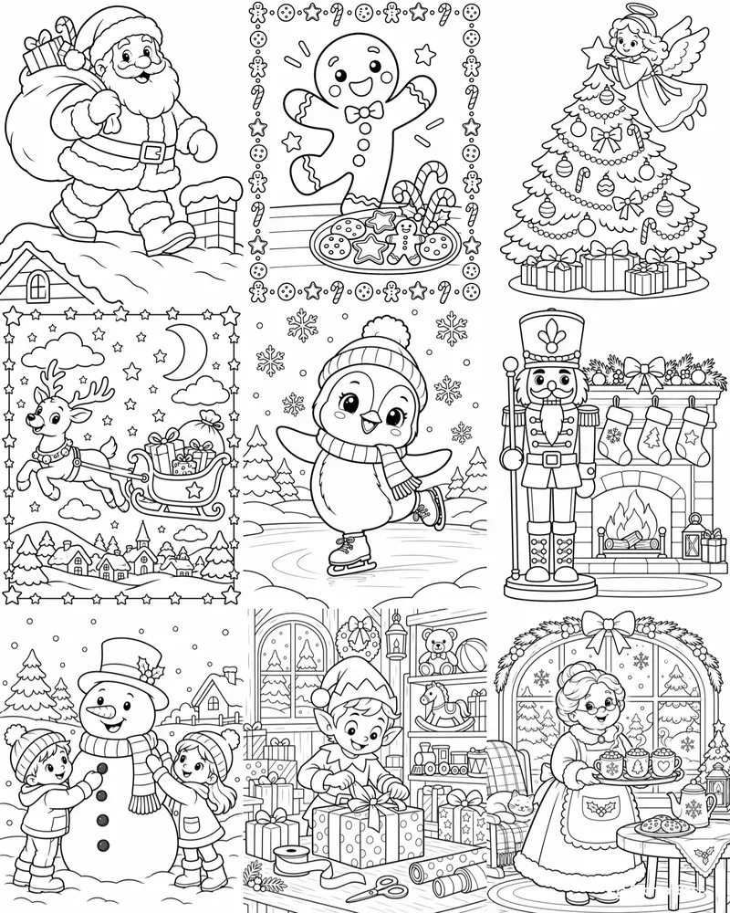 Christmas Coloring Pages For Kids