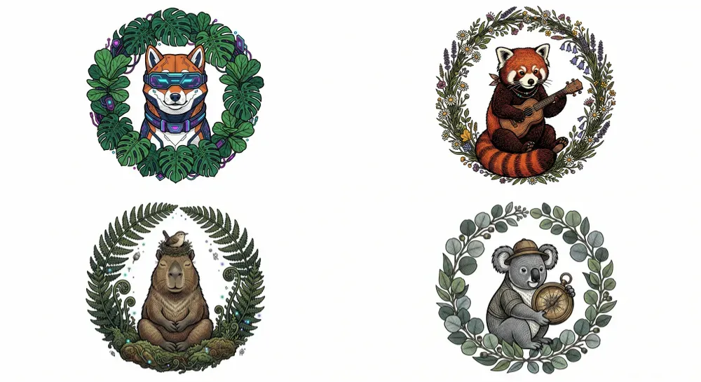 Minimalist Line Art Emblems
