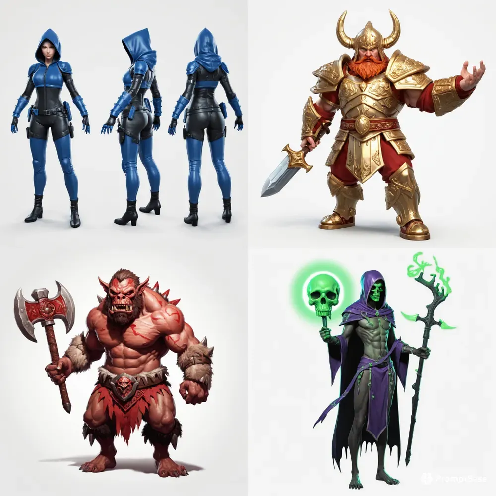 Isometric RPG 3D Game Character Sprites