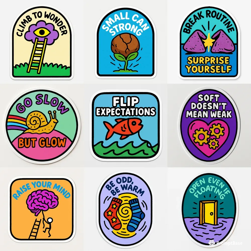 Empowering Minimalist Stickers
