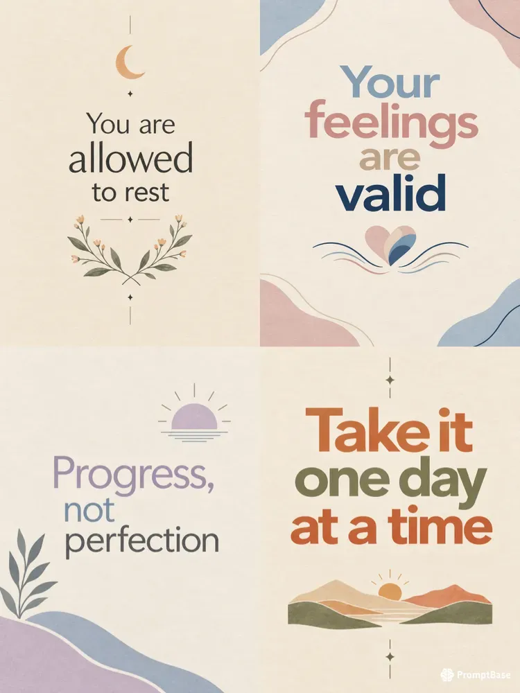 Minimalist Mental Health Prints
