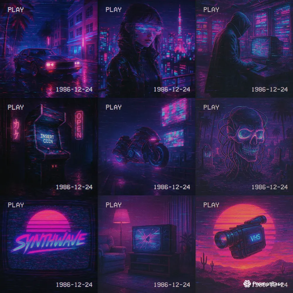 Synthwave Vhs Scene Creators